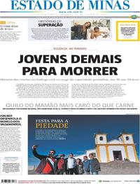 Capa do jornal Estado de Minas 27/07/2019