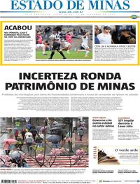 Capa do jornal Estado de Minas 27/09/2019