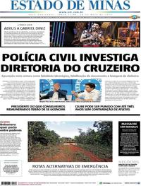 Capa do jornal Estado de Minas 28/05/2019