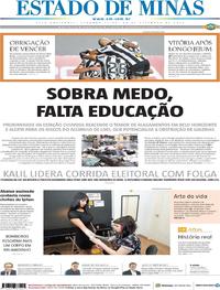 Capa do jornal Estado de Minas 30/09/2019