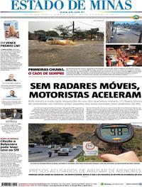 Capa do jornal Estado de Minas 30/10/2019
