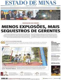 Capa do jornal Estado de Minas 30/12/2019