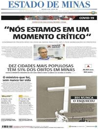 Capa do jornal Estado de Minas 01/07/2020