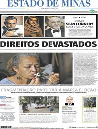 Capa do jornal Estado de Minas 01/11/2020