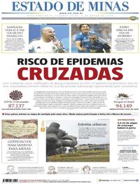 Capa do jornal Estado de Minas 02/03/2020