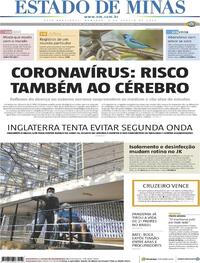 Capa do jornal Estado de Minas 02/08/2020
