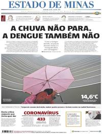 Capa do jornal Estado de Minas 03/03/2020