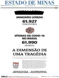 Capa do jornal Estado de Minas 03/07/2020