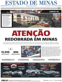 Capa do jornal Estado de Minas 04/06/2020