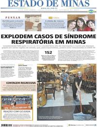 Capa do jornal Estado de Minas 04/09/2020