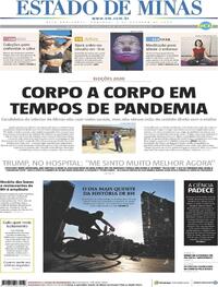 Capa do jornal Estado de Minas 04/10/2020