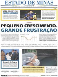Capa do jornal Estado de Minas 05/03/2020