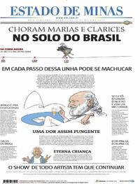 Capa do jornal Estado de Minas 05/05/2020