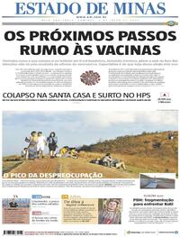 Capa do jornal Estado de Minas 05/07/2020