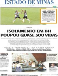 Capa do jornal Estado de Minas 05/10/2020