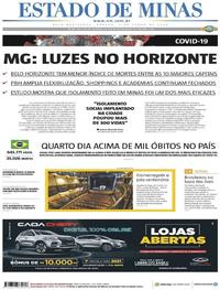 Capa do jornal Estado de Minas 06/06/2020