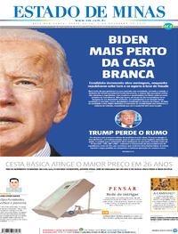 Capa do jornal Estado de Minas 06/11/2020