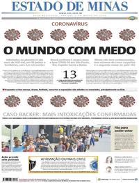 Capa do jornal Estado de Minas 07/03/2020