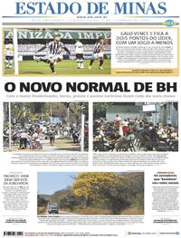 Capa do jornal Estado de Minas 07/09/2020