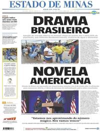 Capa do jornal Estado de Minas 07/11/2020