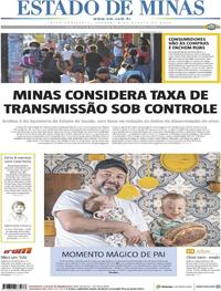 Capa do jornal Estado de Minas 08/08/2020