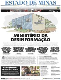 Capa do jornal Estado de Minas 09/06/2020