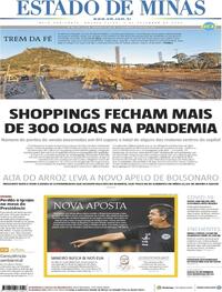Capa do jornal Estado de Minas 09/09/2020
