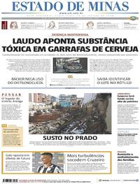 Capa do jornal Estado de Minas 10/01/2020