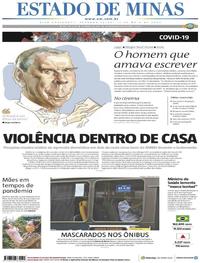 Capa do jornal Estado de Minas 11/05/2020