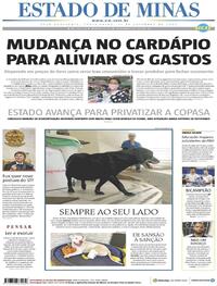 Capa do jornal Estado de Minas 11/09/2020