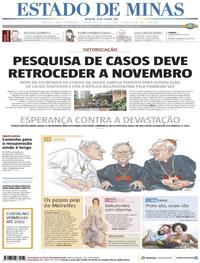 Capa do jornal Estado de Minas 12/01/2020