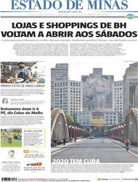 Capa do jornal Estado de Minas 12/09/2020