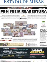 Capa do jornal Estado de Minas 13/06/2020