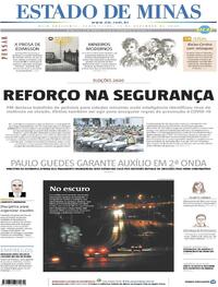 Capa do jornal Estado de Minas 13/11/2020