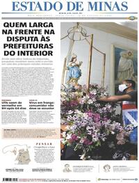 Capa do jornal Estado de Minas 14/08/2020