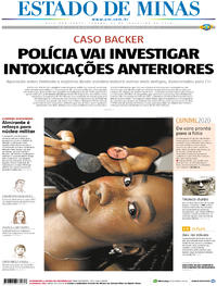 Capa do jornal Estado de Minas 15/02/2020