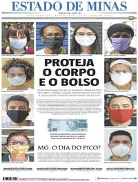 Capa do jornal Estado de Minas 15/07/2020