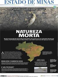 Capa do jornal Estado de Minas 15/09/2020
