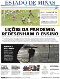 Capa do jornal Estado de Minas 15/10/2020