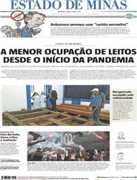 Capa do jornal Estado de Minas 16/09/2020
