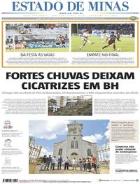Capa do jornal Estado de Minas 17/02/2020