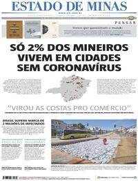Capa do jornal Estado de Minas 17/07/2020