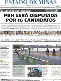 Capa do jornal Estado de Minas 17/09/2020