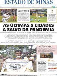 Capa do jornal Estado de Minas 17/10/2020