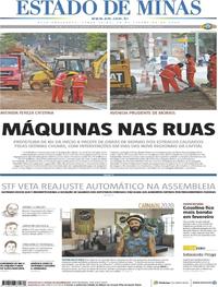Capa do jornal Estado de Minas 18/02/2020