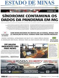 Capa do jornal Estado de Minas 18/06/2020