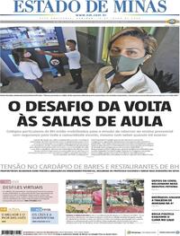 Capa do jornal Estado de Minas 19/07/2020