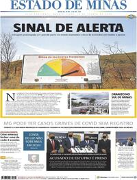 Capa do jornal Estado de Minas 19/08/2020