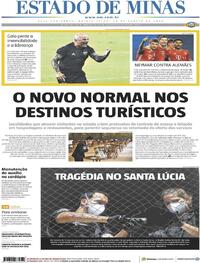 Capa do jornal Estado de Minas 20/08/2020