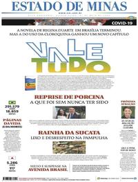 Capa do jornal Estado de Minas 21/05/2020